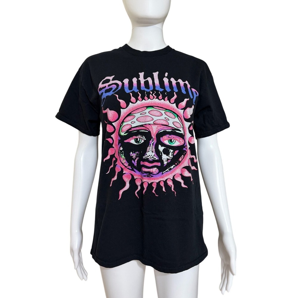 Sublime Black Crewneck Short Sleeve Graphic T-Shirt Size Medium